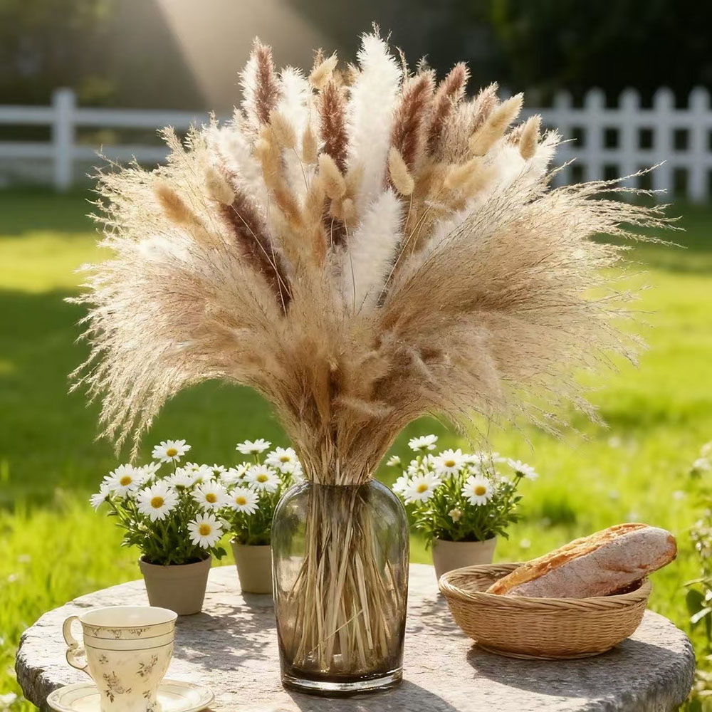 Натуральный смешанный букет из – обзор и цена Dried Pampas Bundle