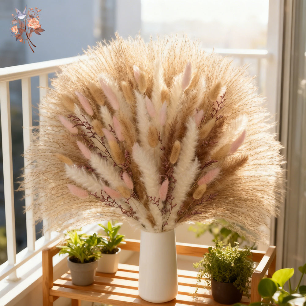 Пушистые пампасы, кроличьи хво – обзор и цена Dried Pampas Bundle