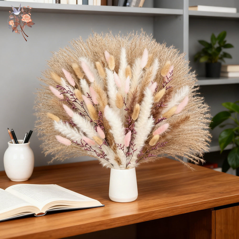 Пушистые пампасы, кроличьи хво – обзор и цена Dried Pampas Bundle