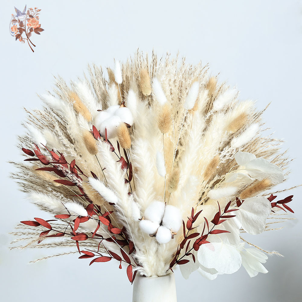 70 шт. сушеные цветы пампасов  – обзор и цена Dried Pampas Bundle